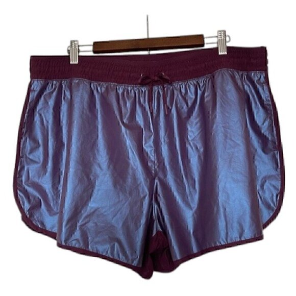 Avia Women's Shine Shorts Purple Size XXL (20) - Picture 3 of 6